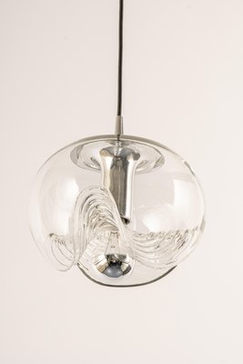 Large Clear Glass Pendant Light by Peill & Putzler, Germany, 1970s-UGR-1159895