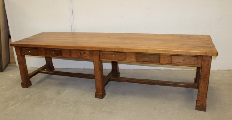 Large Community Table in Walnut and Oak-BCR-1336435