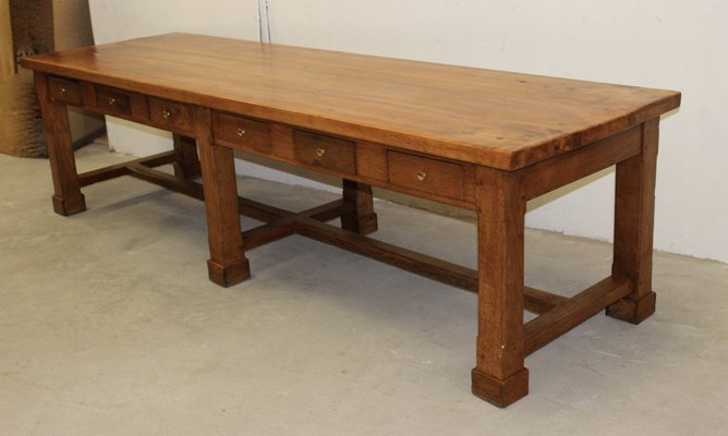 Large Community Table in Walnut and Oak-BCR-1336435