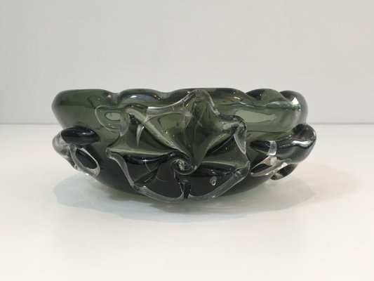 Large Crystal Ashtray with Squales, 1970s-BA-658546