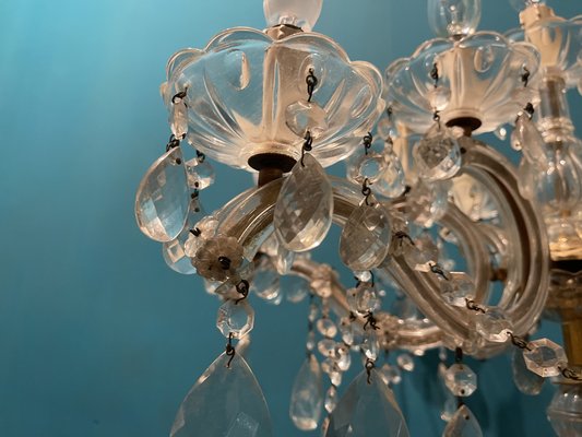 Large Crystal Candelabra Table Lamp, 1960s-JJC-1735545