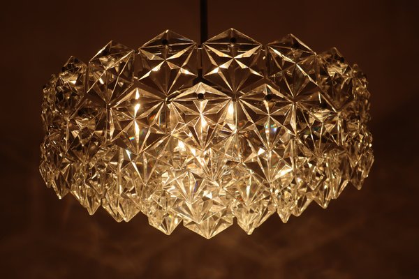 Large Crystal & Chrome Ball Chandelier from Kinkeldey, 1960s-ESB-1453538