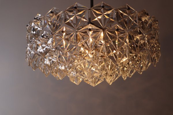 Large Crystal & Chrome Ball Chandelier from Kinkeldey, 1960s-ESB-1453538