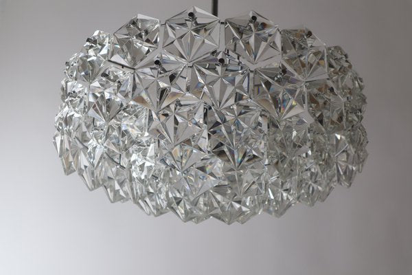 Large Crystal & Chrome Ball Chandelier from Kinkeldey, 1960s-ESB-1453538