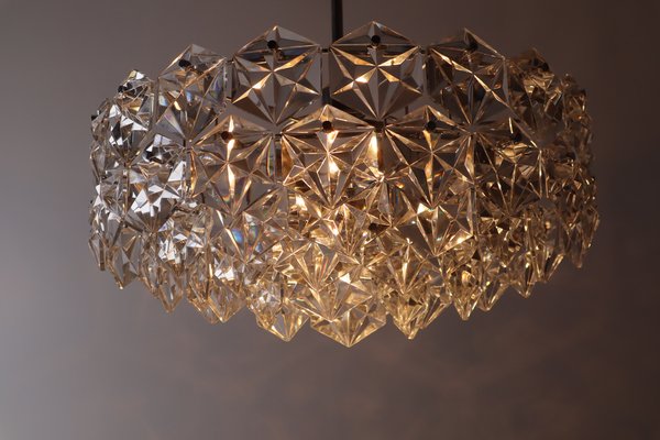 Large Crystal & Chrome Ball Chandelier from Kinkeldey, 1960s-ESB-1453538