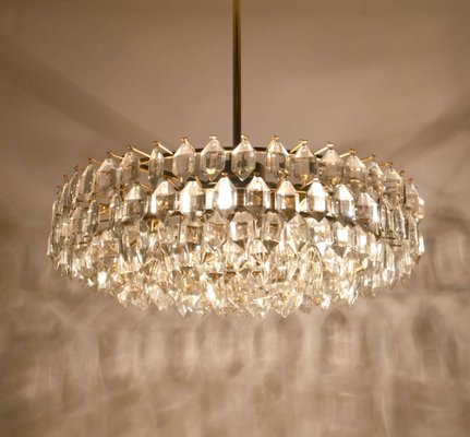 Large Crystal Glass Chandelier from Bakalowis & Sons, , Austria, 1950s-VDW-910052