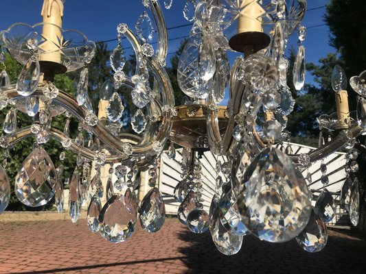 Large Crystal Hand.Cut Maria Chandelier, 1940s / 50s-WQQ-1388522