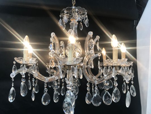 Large Crystal Hand.Cut Maria Chandelier, 1940s / 50s-WQQ-1388522