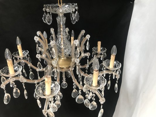 Large Crystal Hand.Cut Maria Chandelier, 1940s / 50s-WQQ-1388522