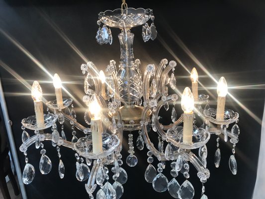 Large Crystal Hand.Cut Maria Chandelier, 1940s / 50s-WQQ-1388522