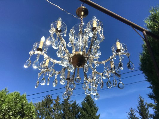 Large Crystal Hand.Cut Maria Chandelier, 1940s / 50s-WQQ-1388522