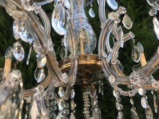 Large Crystal Hand.Cut Maria Chandelier, 1940s / 50s-WQQ-1388522