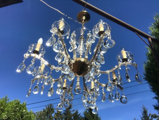 Large Crystal Hand.Cut Maria Chandelier, 1940s / 50s-WQQ-1388522