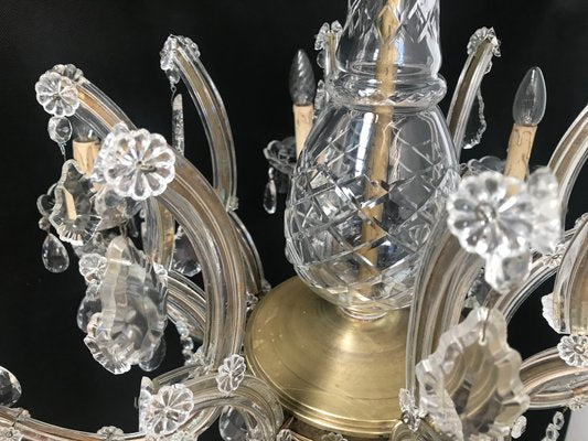 Large Crystal Hand.Cut Maria Chandelier, 1940s / 50s-WQQ-1388522