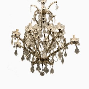 Large Crystal Murano Chandelier, 1950s-JJC-583196