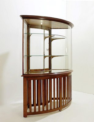 Large Curved Showcase Cabinet, 1940s-NYF-2019105