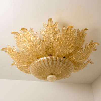 Large D 37.4 Flush Mount in Murano Glass from Barovier & Toso, Italy, 1969-VDW-1009083