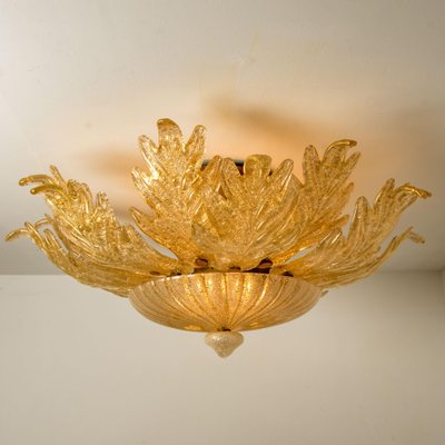 Large D 37.4 Flush Mount in Murano Glass from Barovier & Toso, Italy, 1969-VDW-1009083