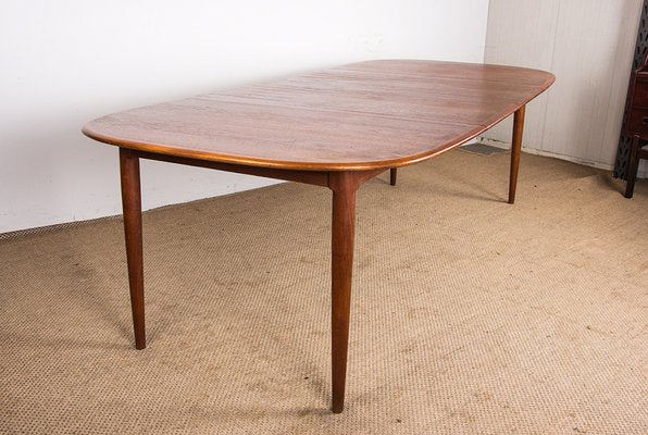 Large Danish Extendable Dining Table in Teak by Hans Skovmand for Skovmand & Andersen, 1960s-EMB-2026520