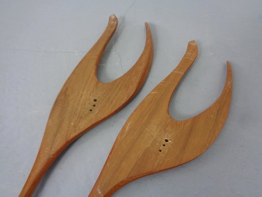 Large Danish Herons in Teak, 1960s, Set of 2-RDW-1789111