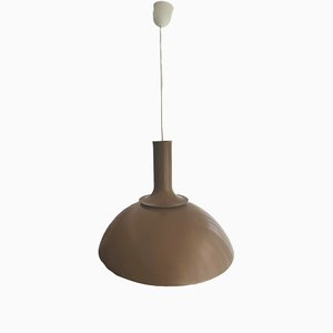 Large Danish Modern Olive Green Metal Hanging Lamp by Sidse Werner for Holmegaard, 1970s-SCS-1332594