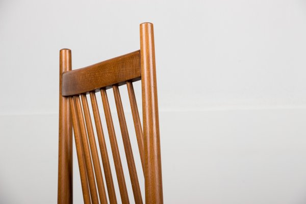 Large Danish Teak & Fabric Dining Chairs in the Style of Arne Vodder, 1960s, Set of 4-EMB-812066