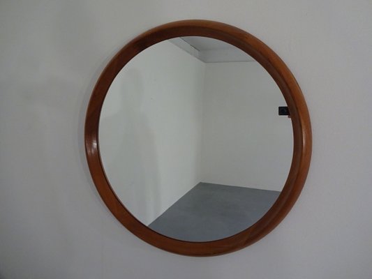 Large Danish Teak Mirror by Bernhard Pedersen for Viby, 1960s-RDW-586404