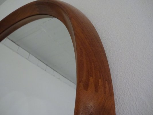 Large Danish Teak Mirror by Bernhard Pedersen for Viby, 1960s-RDW-586404