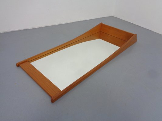 Large Danish Teak Mirror with Shelf by Pedersen & Hansen for Viby, 1960s-RDW-1766137