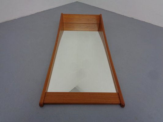 Large Danish Teak Mirror with Shelf by Pedersen & Hansen for Viby, 1960s-RDW-1766137