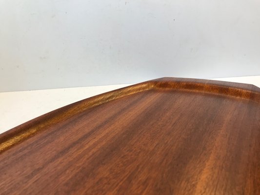 Large Danish Teak Veneer Serving Tray from Silva, 1960s-LCR-709511