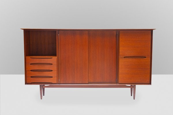 Large Danish Teak Veneered Highboard, 1960s-XTS-669266