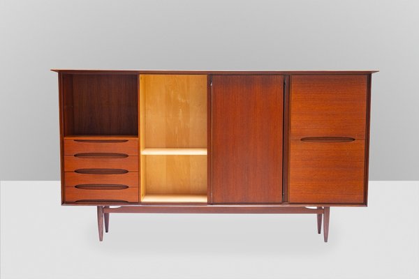 Large Danish Teak Veneered Highboard, 1960s-XTS-669266