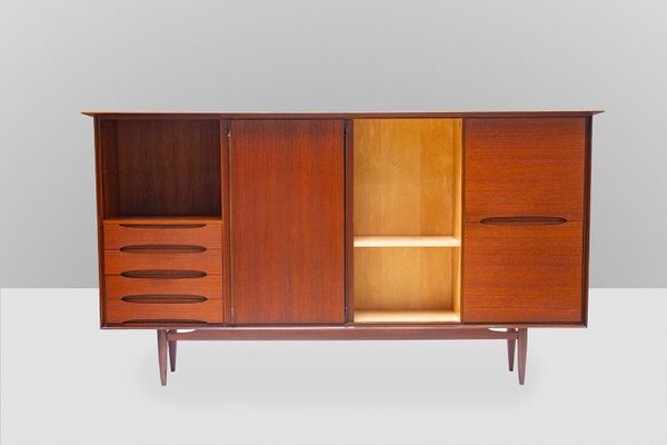 Large Danish Teak Veneered Highboard, 1960s-XTS-669266