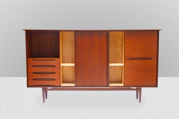 Large Danish Teak Veneered Highboard, 1960s-XTS-669266