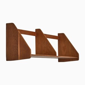 Large Danish Wall Shelf in Patinated Oak by Hans J. Wegner for Ry Mobler, 1950s-WRF-1139494