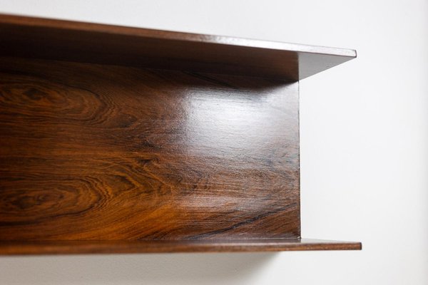 Large Danish Wall Shelf in Rosewood, 1970s-CEJ-2027327