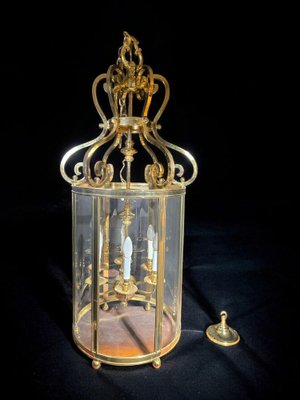 Large Decorative Gilt Bronze Lantern, 1950s-FDW-2039611