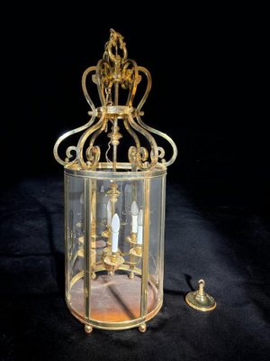 Large Decorative Gilt Bronze Lantern, 1950s-FDW-2039611