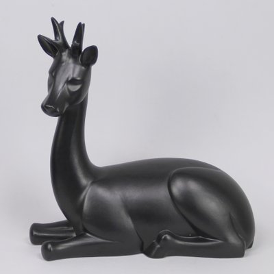 Large Deer in Manises Ceramic, 1960s-NE-875753