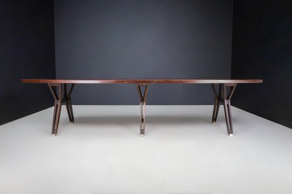 Large Dining Room Table attributed to Ico & Luisa Parisi for Mim Roma, Italy, 1950s-TRW-1797122