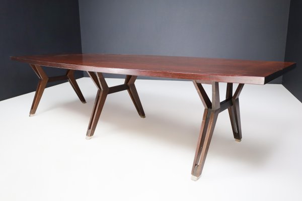 Large Dining Room Table attributed to Ico & Luisa Parisi for Mim Roma, Italy, 1950s-TRW-1797122