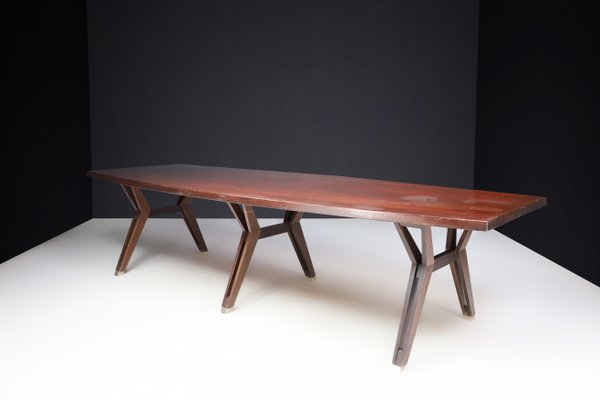 Large Dining Room Table attributed to Ico & Luisa Parisi for Mim Roma, Italy, 1950s-TRW-1797122