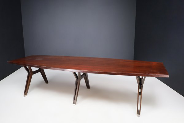 Large Dining Room Table attributed to Ico & Luisa Parisi for Mim Roma, Italy, 1950s-TRW-1797122