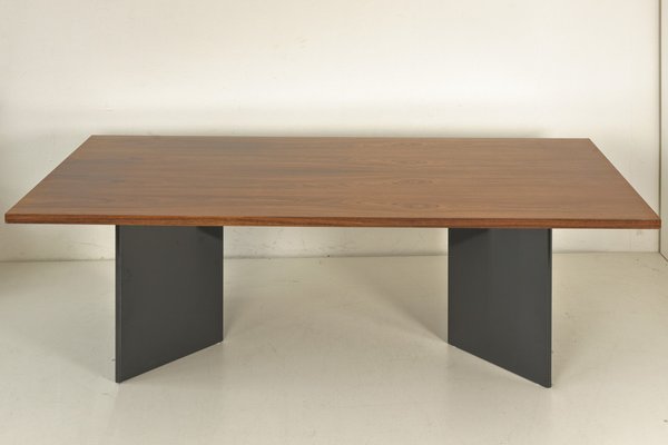 Large Dining Table in Walnut, Germany, 1980s-LOB-1405475