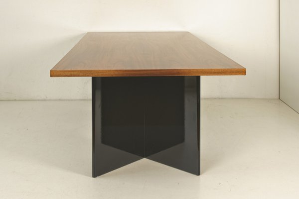 Large Dining Table in Walnut, Germany, 1980s-LOB-1405475