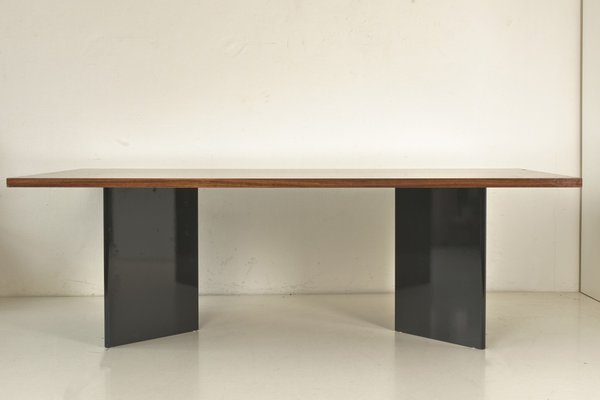 Large Dining Table in Walnut, Germany, 1980s-LOB-1405475