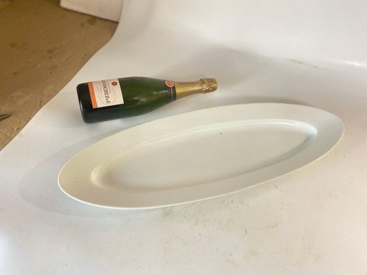 Large Dish in White Enameled Faience from Digoin & Sarreguemines, 1930s-UR-1759662