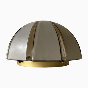 Large Dome Shaped Flush Mount or Wall Lamp with 3 Dimensional Glass from Peill & Putzler, Germany, 1960s-RDS-1146642