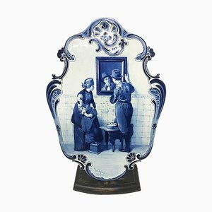 Large Dutch Delft Bottle Plate After C. Bisschop from Porceleyne Fles, 1889-UCH-1224486